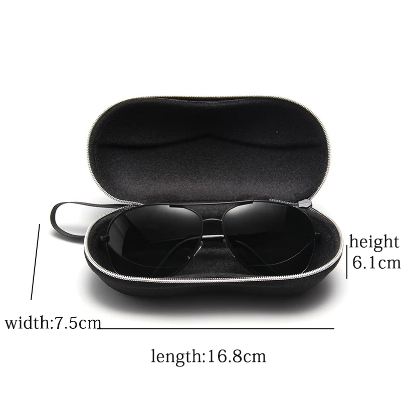 

Fashion Zipper Sunglasses Case Women EVA Big Eyewear Box Eye Glasses Cases Funda Gafas