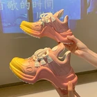 Летняя обувь для женщин 2021 брендовый дизайн Украшенные блестками женская повседневная обувь модные женские массивные Кроссовки Стильная Спортивная обувь