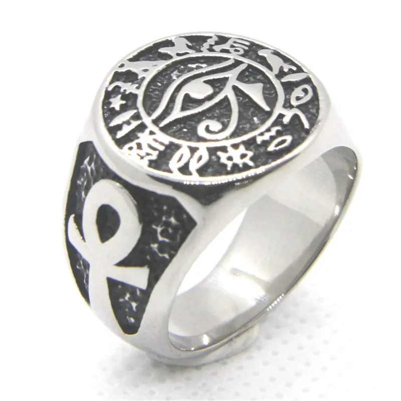 

Мужское кольцо Фараона из нержавеющей стали, Размеры 7-13