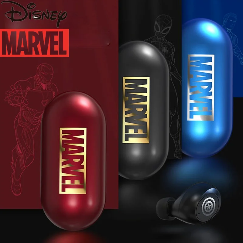 

Disney Marvel Captain America wireless bluetooth headset in-ear sports headset portable call earbuds music player
