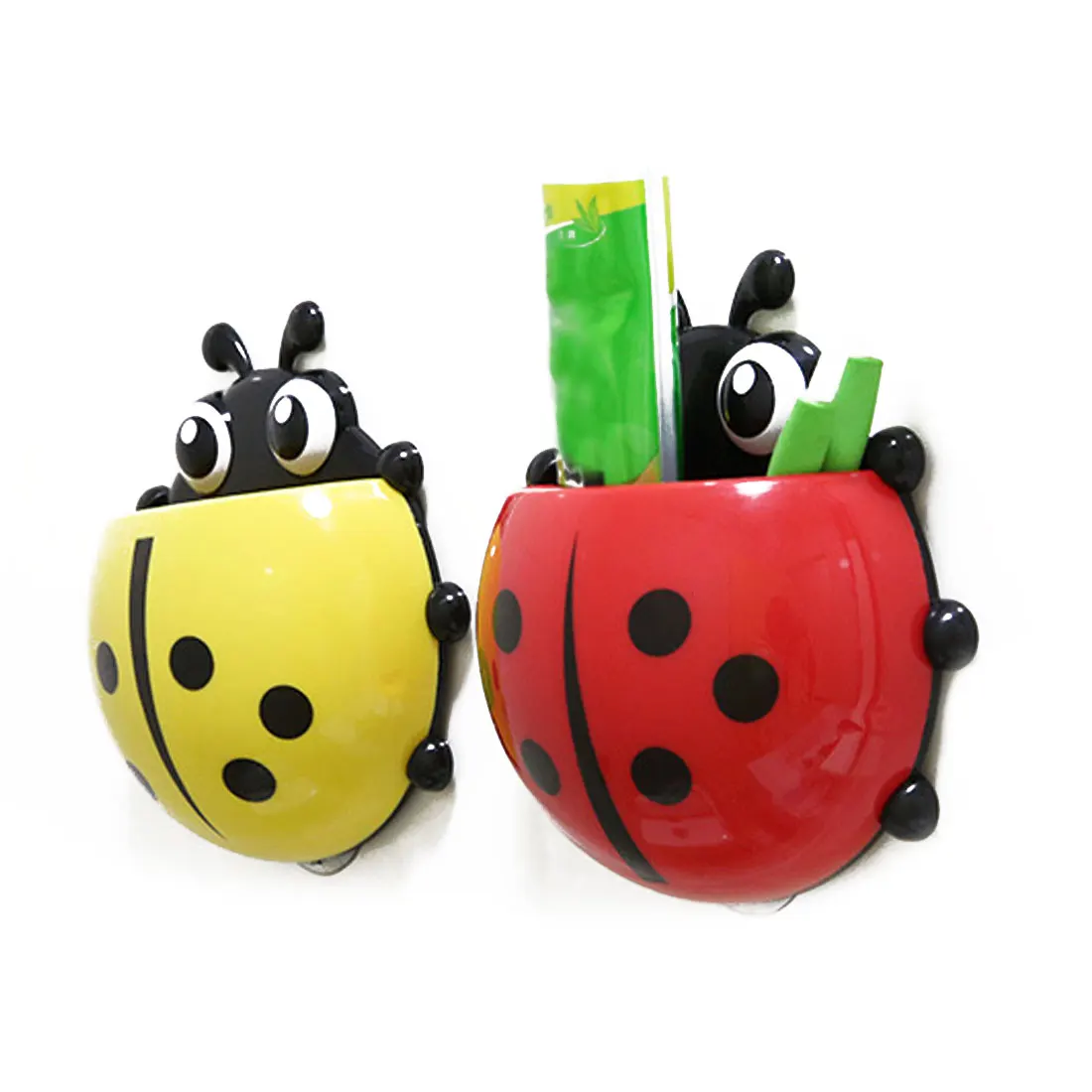 Детский настенный держатель для зубной щетки божья коровка | Дом и сад