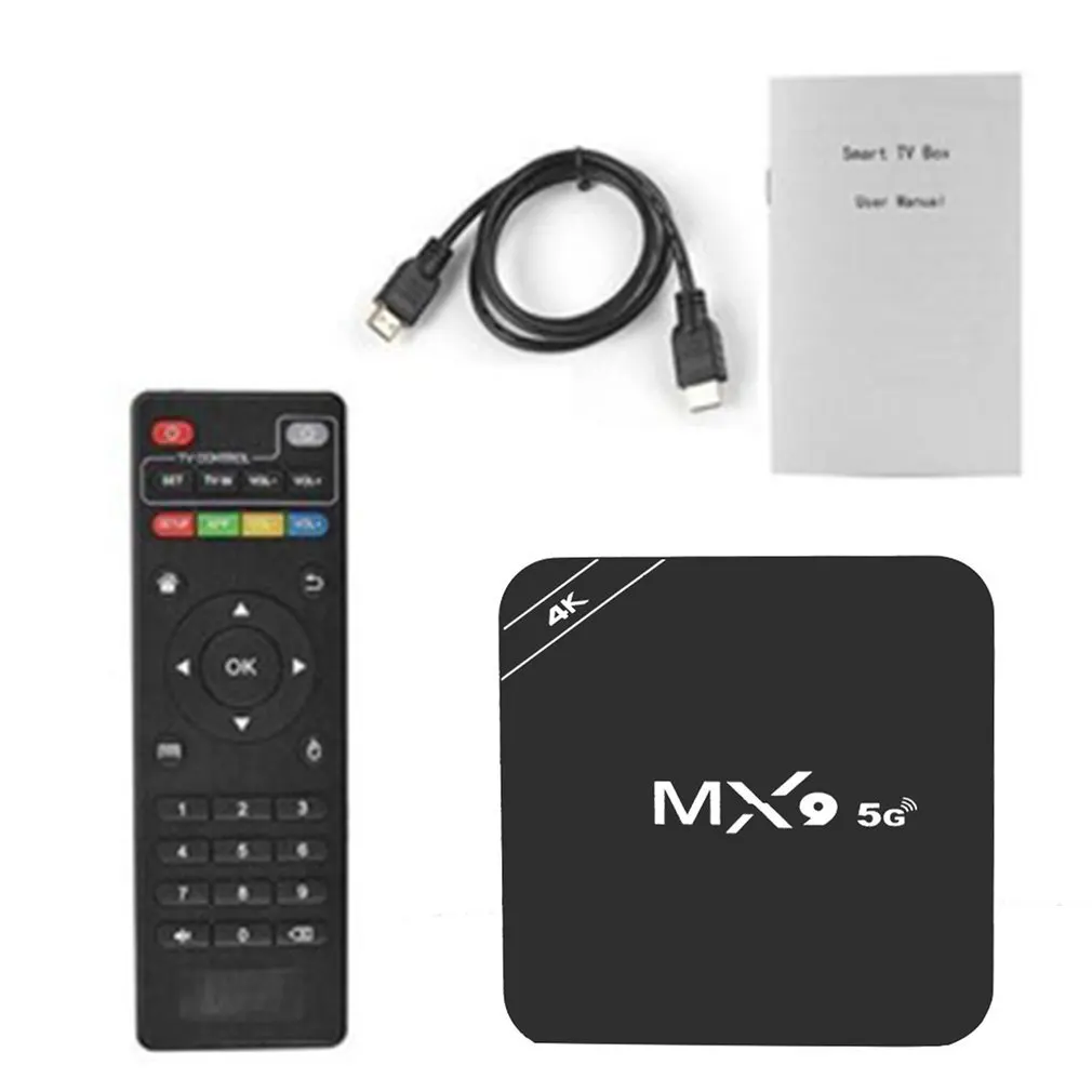 

MX9 RK3228A TV Smart Set-top Box 5G Version 4K Google Play For Youtub Media HD Player Dual-band WIFI Network Android TV Box