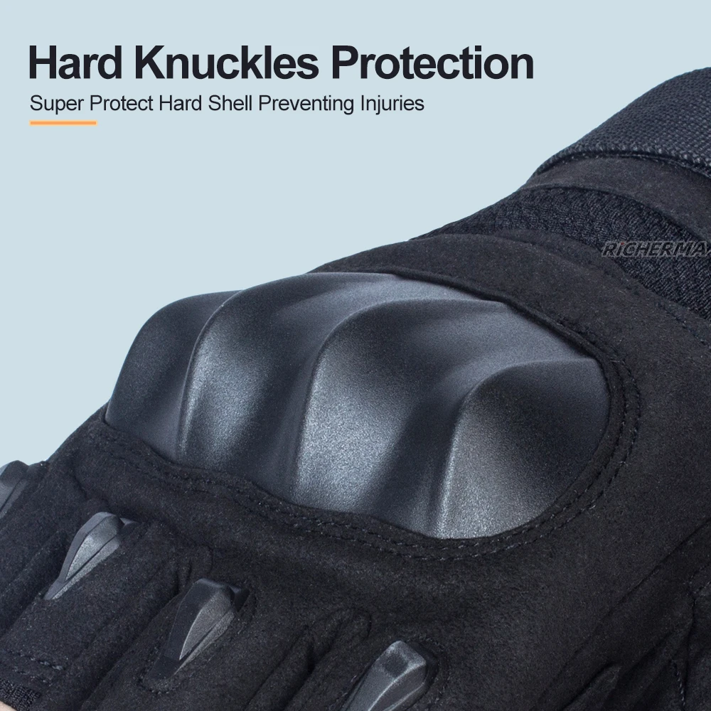 Мотоциклетные перчатки без пальцев с твердыми костяшками для езды на велосипеде