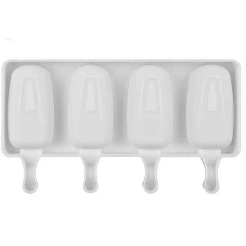 Форма для мороженого Allforhome силиконовая форма с 4 полостями поднос кубика льда