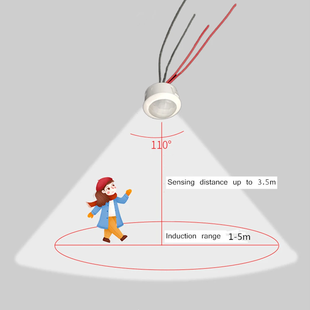 DC 12V 24V LED Strip Bed Closet Cabinet Light Wiring Infrared Sensor PIR Motion Movement Sensing Switches | Обустройство дома