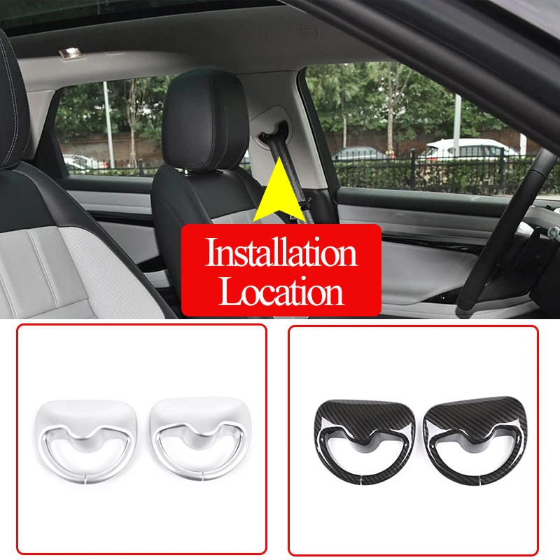 2 шт. хромированные накладки на автомобильный ремень безопасности для Land Rover Range