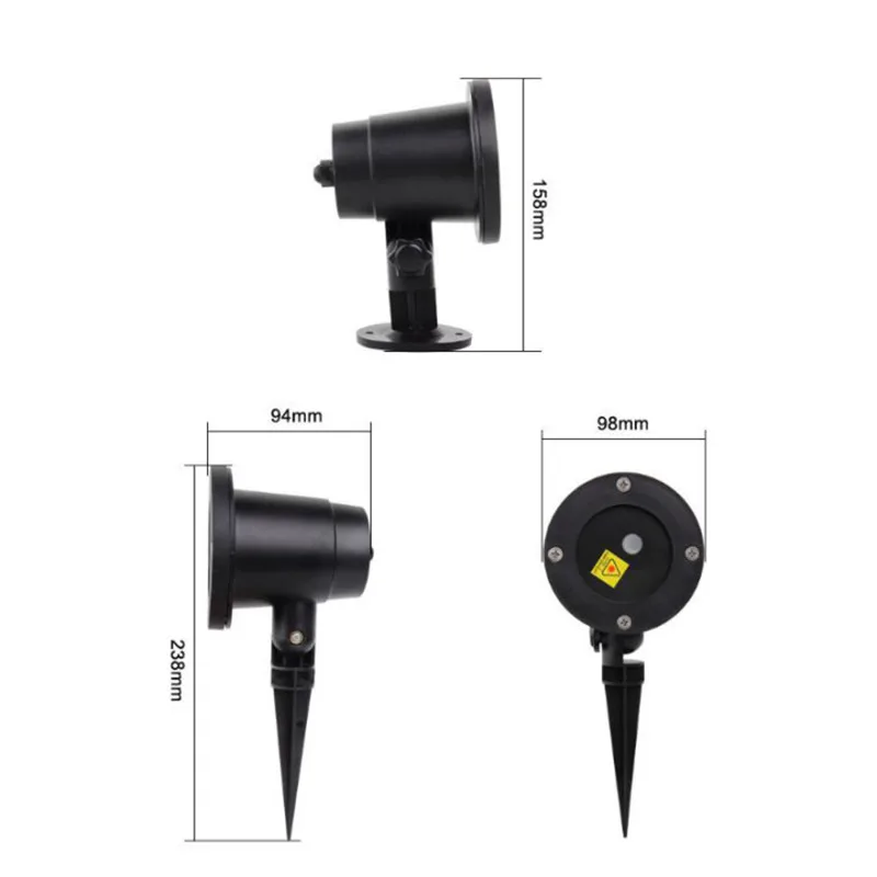 Светодиодный сценический светильник s Снежинка белый проектор Рождественская