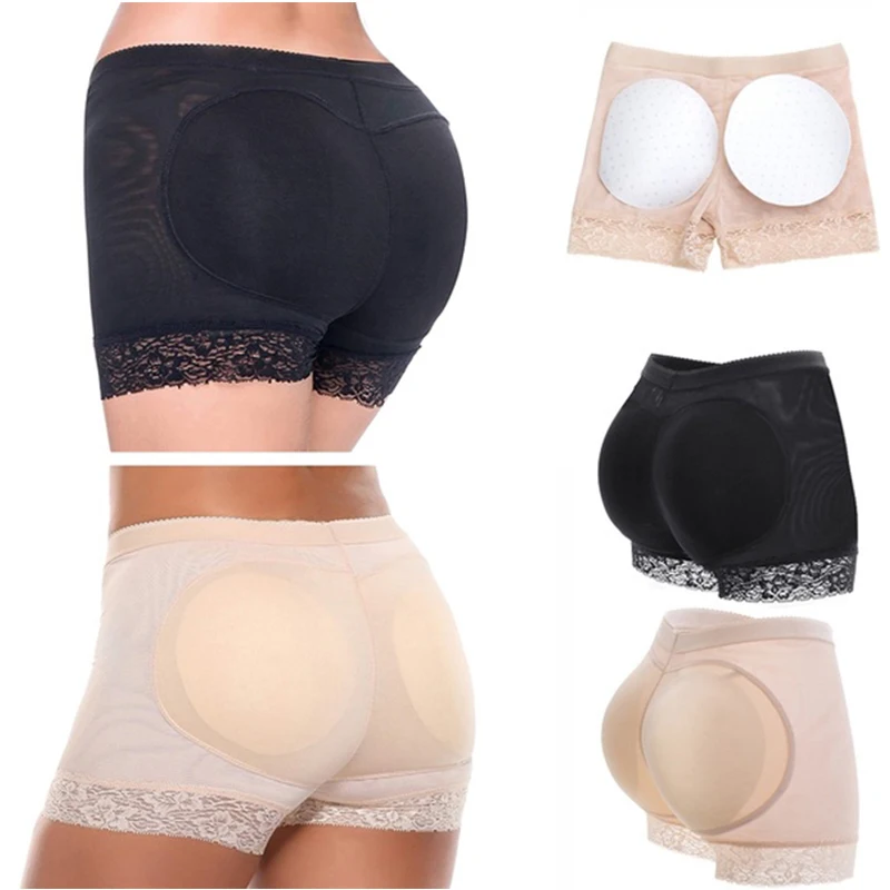 Women Bottom Lifter Shaper Butt Lift Pants Boyshorts Booty Briefs Fake Ass Padded Panties Hip Pads Enhancer Seamless Underwear | Женская