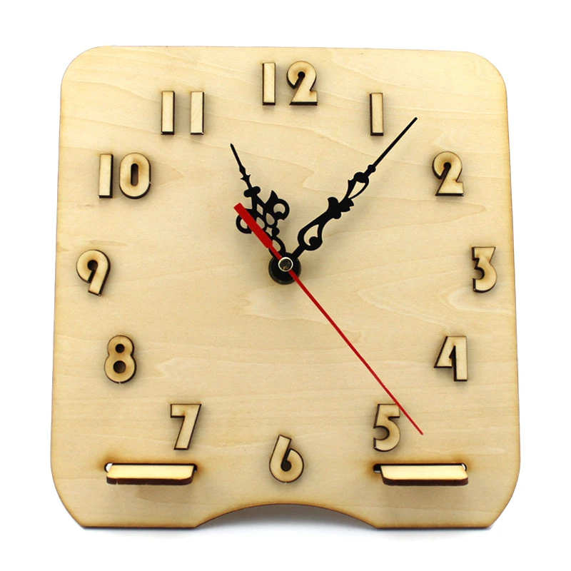 Деревянные 3D-пазлы сделай сам деревянные часы ручной работы модель игрушечные