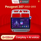 Junsun V1pro AI Voice For Peugeot 307 SW 2002 - 2013 автомагнитола 2дин android Auto Аудио для авто GPS Track Carplay 2 din DVD