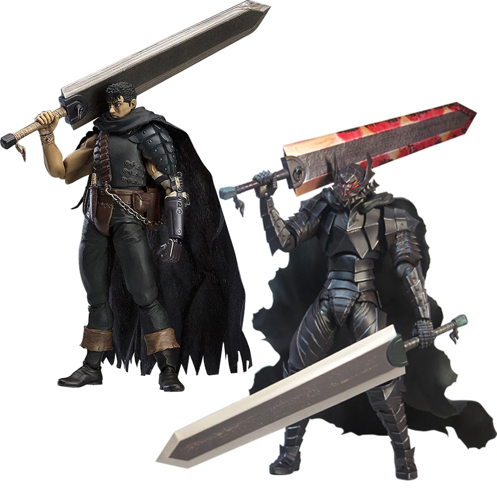 17 см игры Берсерк Beruseruku Figma 359 черный меч ПВХ Фигурки игрушки Аниме игрушечные лошадки для детей Рождественский подарок