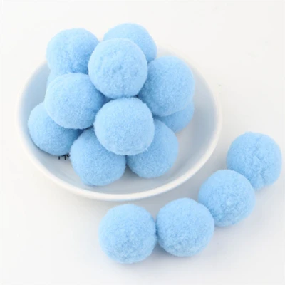 34 lake blue Мягкие помпоны, пушистые Помпоны, плюшевые помпоны для рукоделия, помпон, мини Помпон 8 мм до 30 мм, рождественские украшения для детских игрушек, 2000 шт - Цвет: 34 lake blue