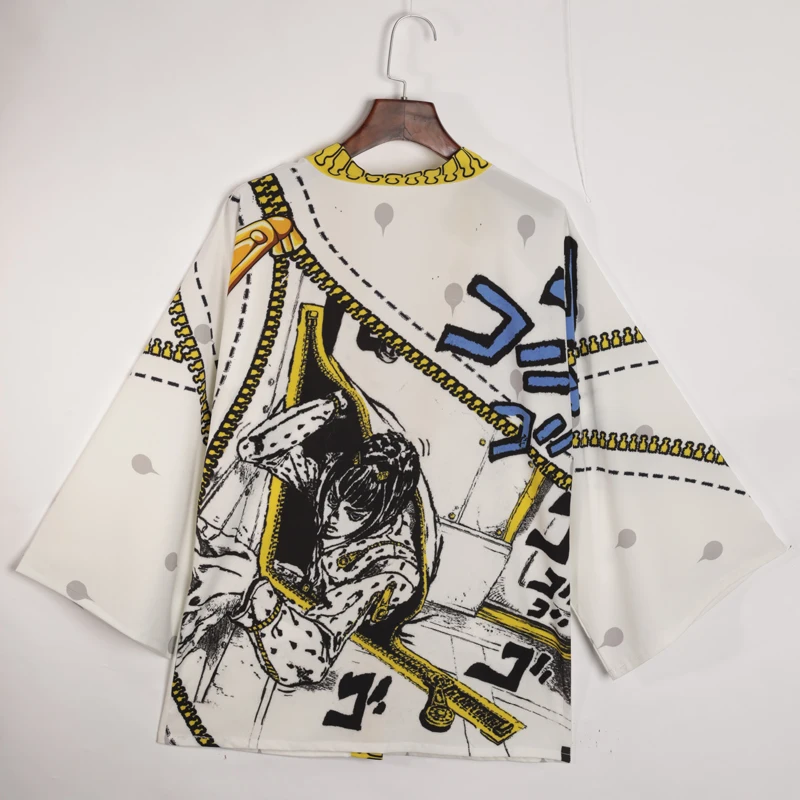 

Anime Kimono JoJos Bizarre Adventure Haori Giorno Giovanna Bruno Bucciarati cosplay Women Men Summer Casual clothes