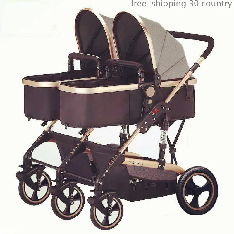 Сдвоенная прогулочная коляска Bugaboo donkey бренд мама лицо бок о бок Близнецы для второго ребенка складной коляска