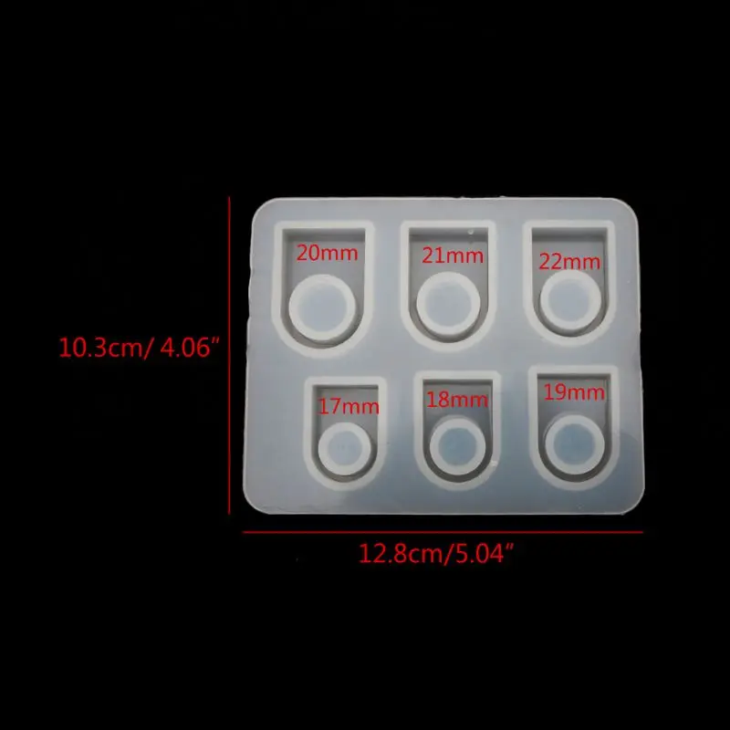 

Assorted Sizes Square Ring Mold DIY Rectangular Head Ring Jewelry Making US 7-12