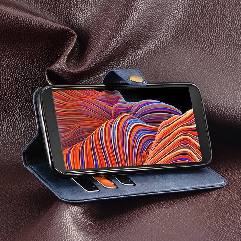 

Itgoogo Case For Samsung Galaxy Xcover 5 Hight Quality Flip Leather Cover For Samsung SM-G525F Wallet Phone Case Coque