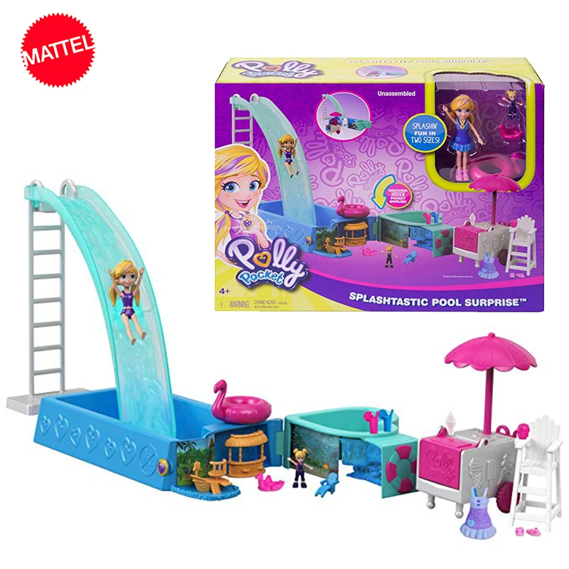 Original Polly Pocket Girls Doll House Big Million World Treasure Box Dolls Travel Style Toys Accessories Summer Juguetes | Игрушки и