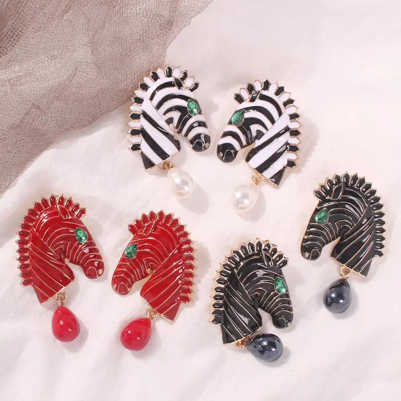 1 пара преувеличенных модных забавных трендовых креативных сережек с