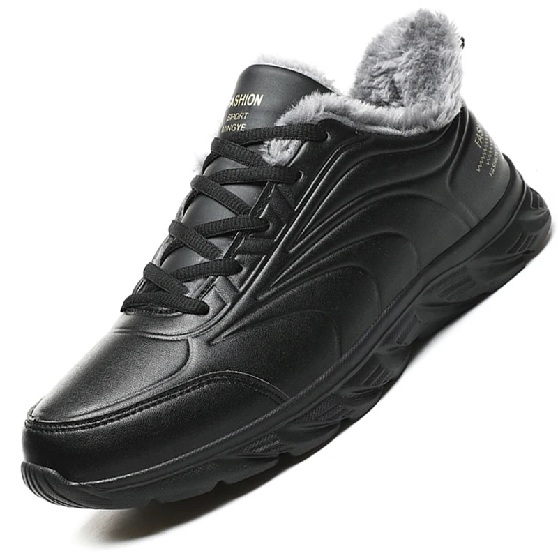 

Winter Men Boots Waterproof Snow Boots Comfortable Sneakers Men Work Casual Shoes Non-slip Light Rubber Sole Walk Shoes Men