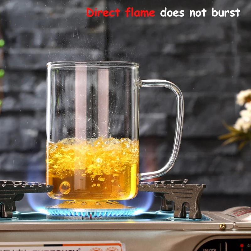 350 мл 500 стеклянная чашка с крышкой чашкой молока для завтрака бытовые Простые