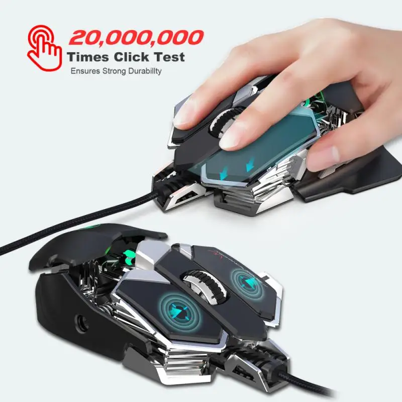 мышь j600 игровая проводная с 9 кл