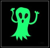 Водонепроницаемая Временная тату-наклейка светящаяся блестящая Хэллоуин Ведьма