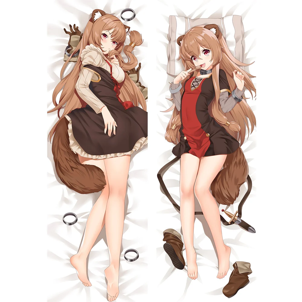 MGF The Rising of the Shield Hero аниме обнимающие Тела Наволочки Чехол Raphtalia