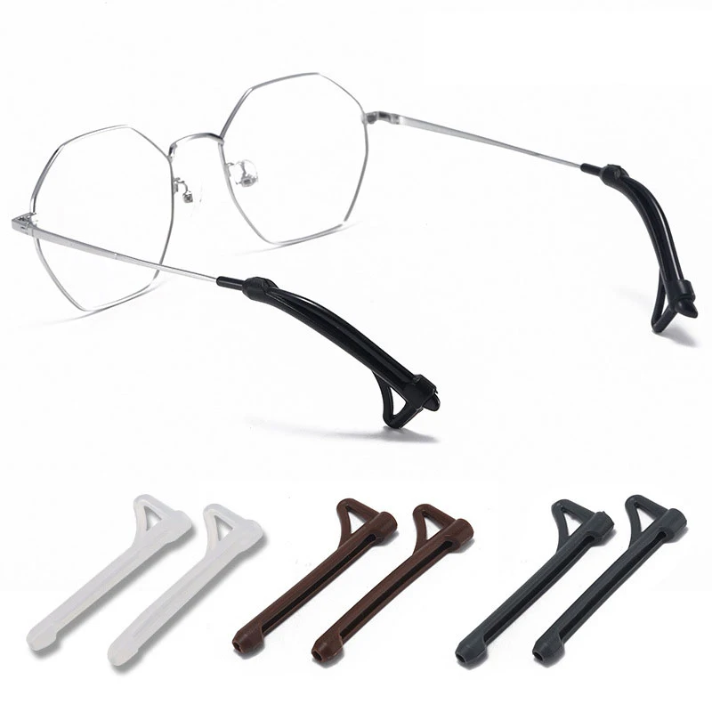 

1Pairs/lot Anti Slip Silicone Glasses Ear Hooks For Kids And Adults Round Grips Eyeglasses Sports Temple Tips Soft Ear Hook