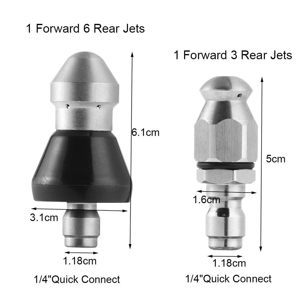 1 форсунка для мойки труб и 3/6 дюйма|Садовые пистолеты полива| |