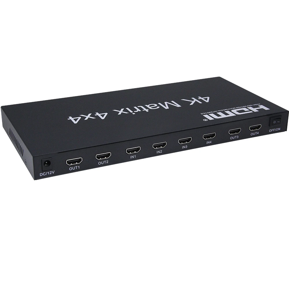 HDMI 2,0 матрица 4X4 с аудио выход HDCP 2,2 HDMI матрица 2,0 HDMI 4 в 4 выход 4 к X 2 к/60 Гц ИК-управление
