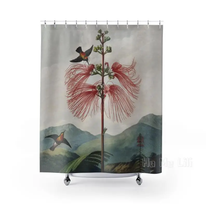 

Mountain Art Bird Flower Nature Bathroom Decor