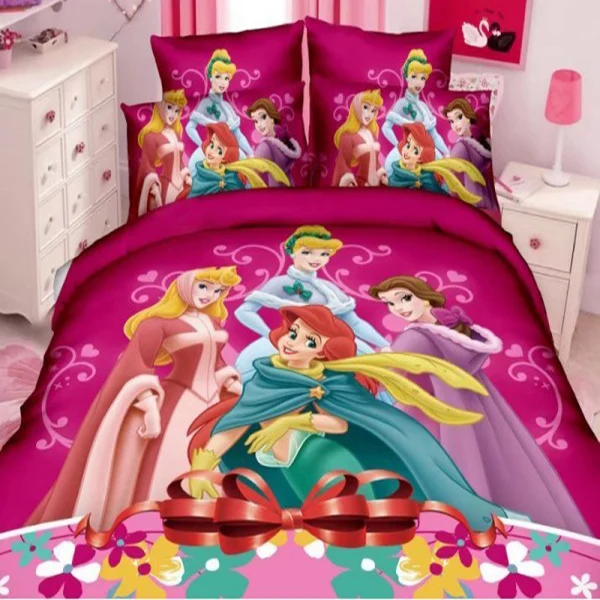Princess 2 Disney Золушка Белла 5 Принцесса Рапунцель Комплект постельного белья для девочек детский пододеяльник наволочка для детей подарок для девочек 1,0 м 1,2 м - Цвет: Princess 2