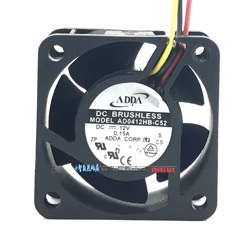 Новый оригинальный 4020 DC12V 0.15A AD0412HB-C52 4 см вентилятор охлаждения с двумя шарикоподшипниками и функцией сигнализации
