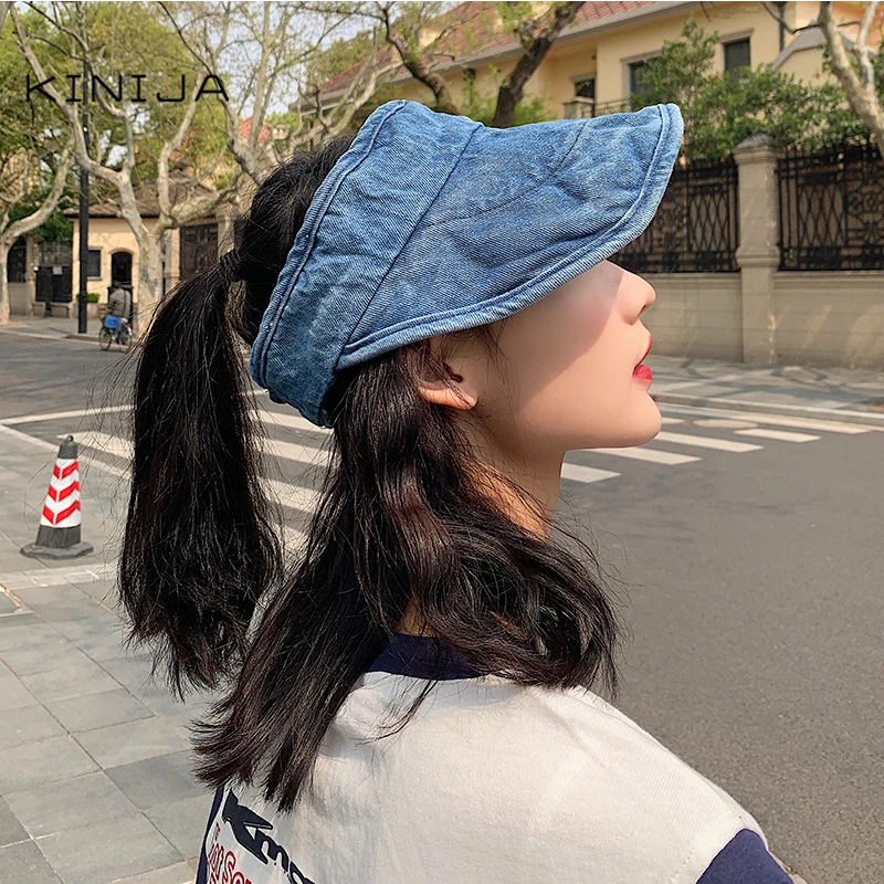Джинсовая солнцезащитная Кепка для мужчин и женщин летняя повседневная в стиле