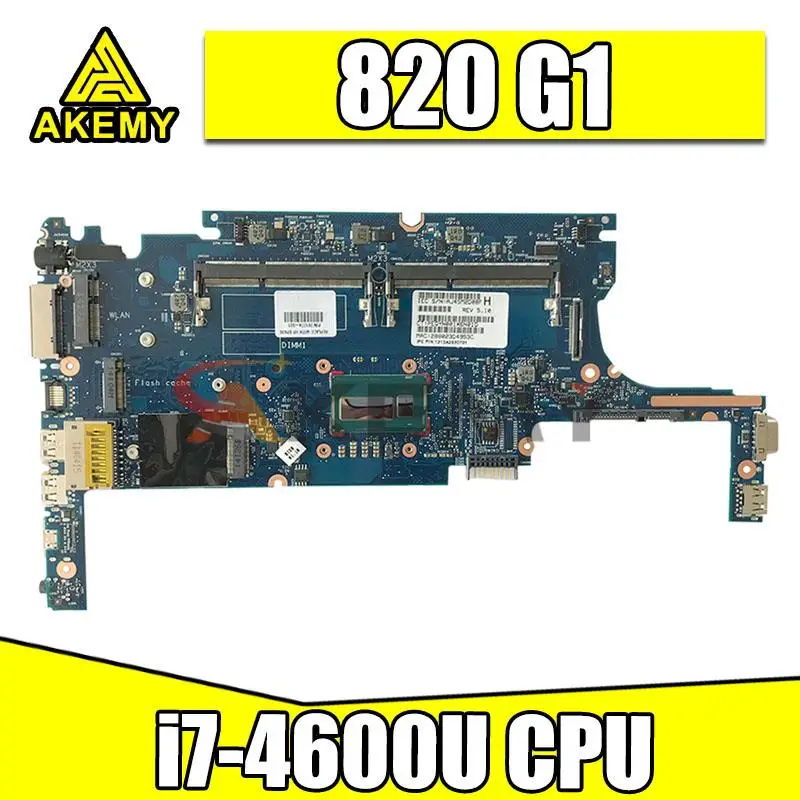 

802499-501 For HP Elitebook 820 G1 i7-4600U Mainboard Laptop motherboard DDR3 tested OK