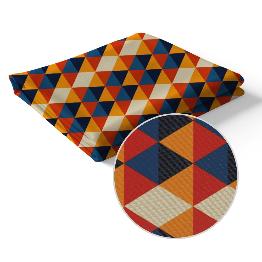 Ткань с принтом в клетку 50*145 см | Дом и сад