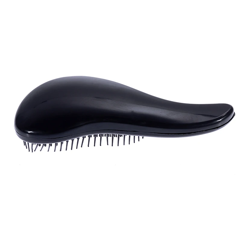 small size black 1 шт., Антистатическая щетка для волос, расческа, инструменты для укладки, душ, электропластина, распутывание, массажные расчески для салона, для укладки волос, для женщин и девочек - Цвет: small size black