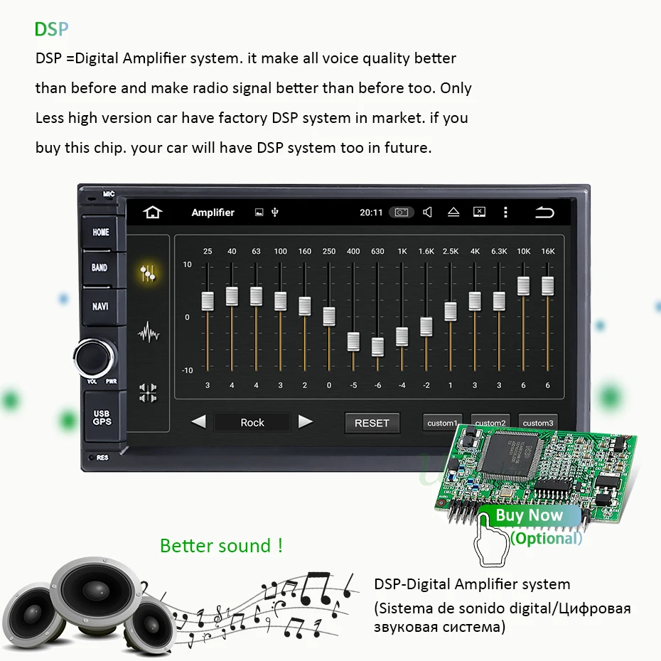 DSP IPS 64G 2 din Android 10 Универсальный 2din автомобильный Радио GPS стерео приемник