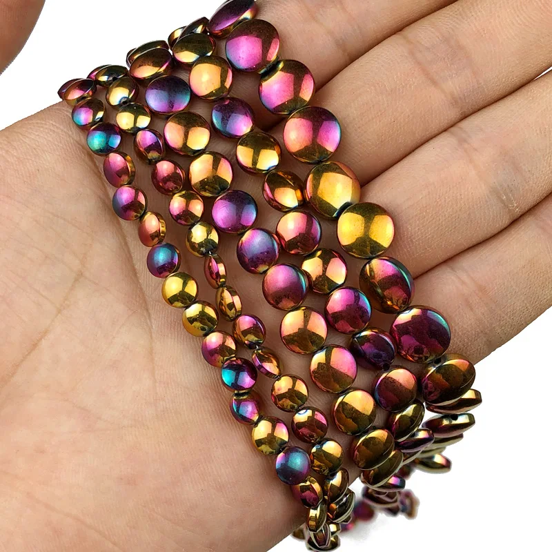 Бусины из гематита 6/8/10 мм натурального камня для самостоятельного изготовления