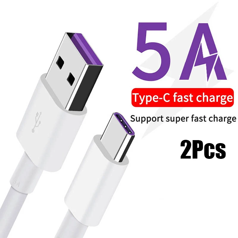 Комплект из 2 предметов с разъемом USB Type C кабель длиной 1 м для быстрой подзарядки