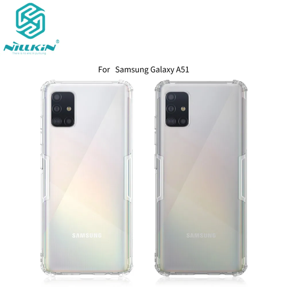 Чехол из ТПУ для Samsung Galaxy A51 NILLKIN Nature прозрачный Ультратонкий чехол мягкий