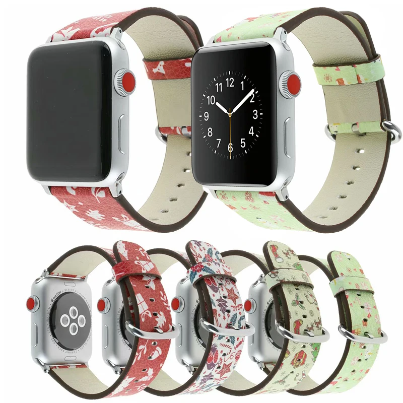 Ремешок из натуральной кожи для apple watch band 42/38 мм сменный Браслет 4 44/40 iwatch 5/4/3/2/1 |