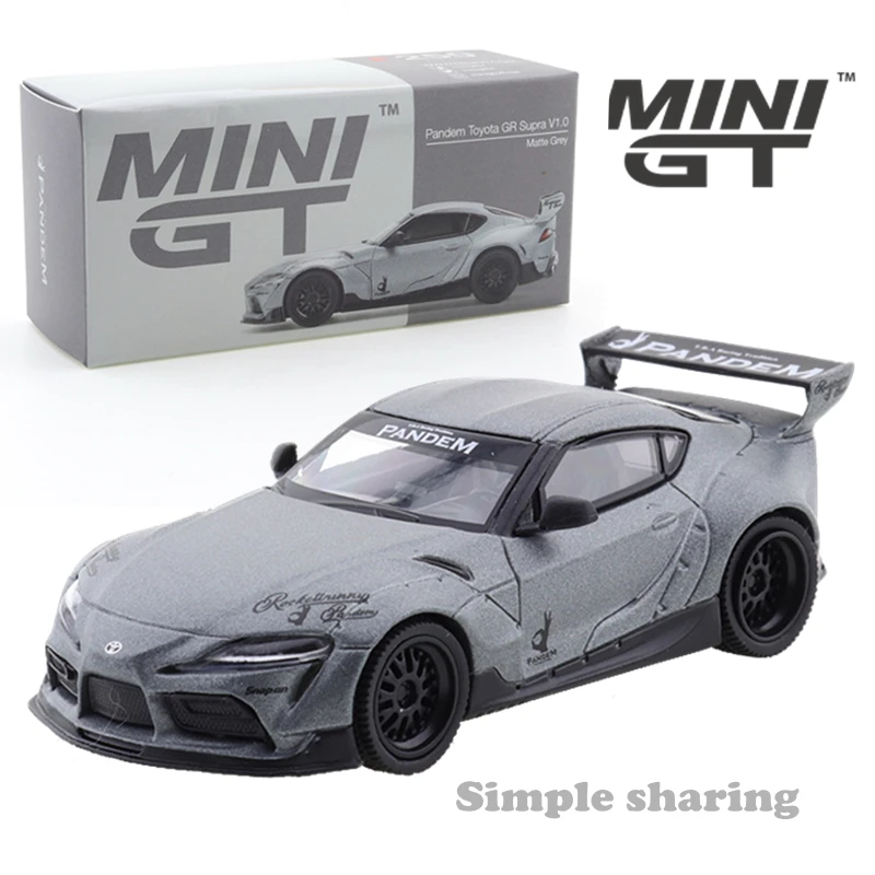 

MINI GT 1:64 Pandem Toyota GR Supra V1.0 матово-серый LHD MGT00250-L