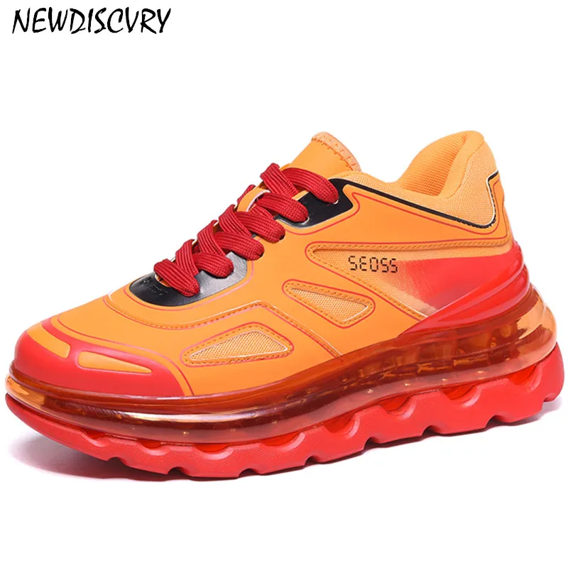 Кроссовки мужские NEWDISCVRY дышащие на платформе осень размера плюс массивные 2019 |