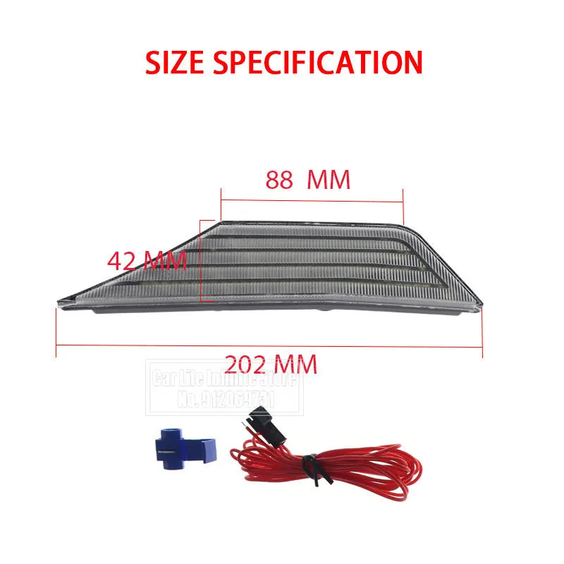 

2 pcs Flowing LED Side Marker Lights Turn Signal Lights Indicator Repeater Lamps For Honda Civic 10th Gen 2016-2020