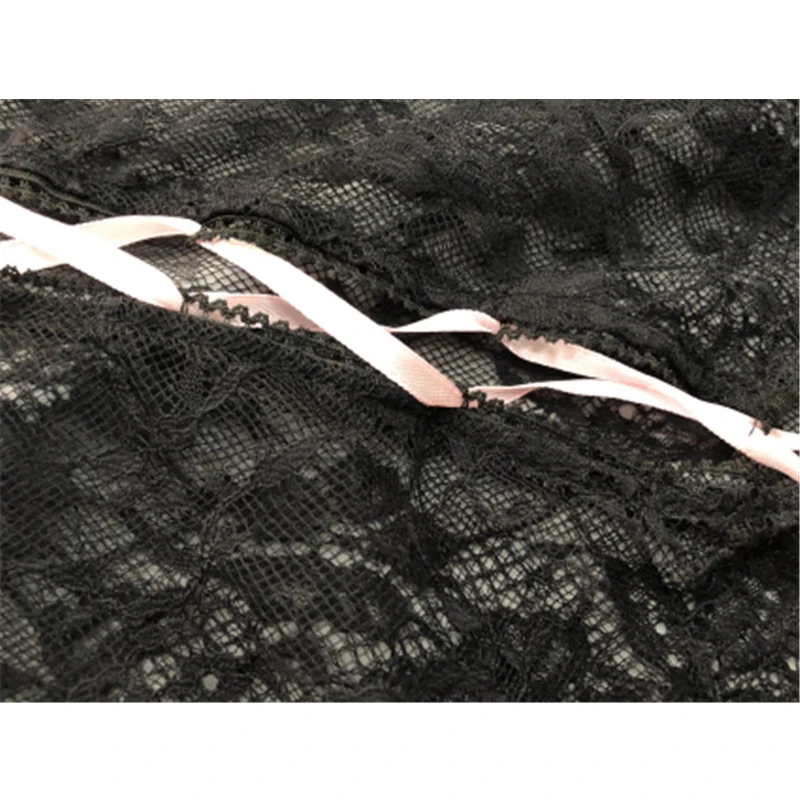 Женский сексуальный кружевной бандажный комплект с вырезами цветочный