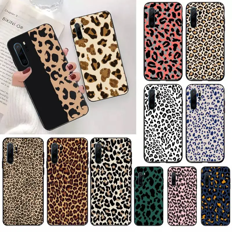 

Leopard Print Fashion luxury Phone Case For Huawei honor Mate 10 20 30 40 i 9 8 pro x Lite P smart 2019 nova 5t