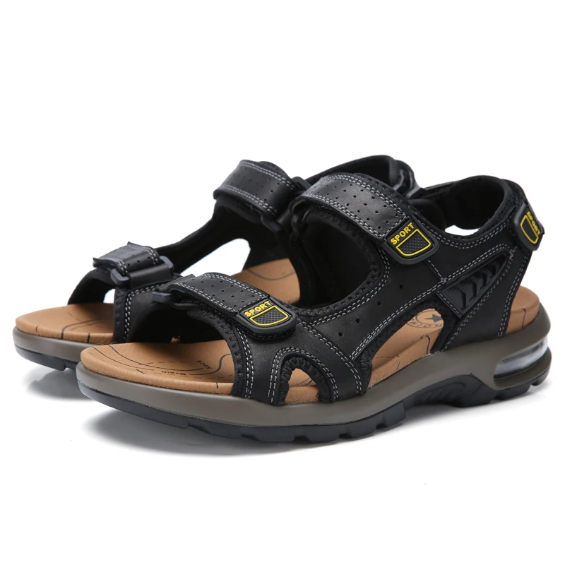 Спортивные мужские пляжные сандалии на толстой подошве Мужская обувь из