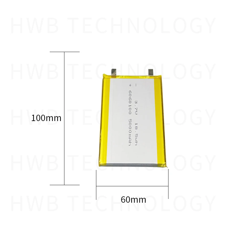 6060100 3,7 V 5000mAh литий-полимерные аккумуляторы литий-полимерные батареи для цифровых продуктов