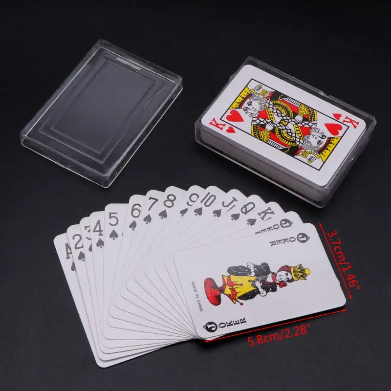 

Texas Hold'em Mini Poker Home Decoration Travel Portable Playing Card Board Game